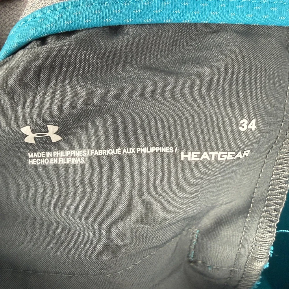 Under Armour Golf Shorts Mens 34 Blue Match Play Stretch Performance 1362498